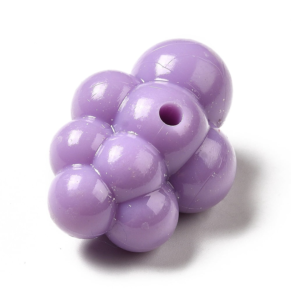 500 g Macaron color Opaque Acrylic Beads Cloud Mixed color 32.5x22.5x17mm Hole: 3mm 106pcs/500g