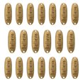thumbnail image 1 of 20 piezas colgante de aleación de bronce Retro, doble agujero, patrón de letras, etiqueta decorativa, suministros de joyería, 1 of 5