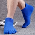 thumbnail image 3 of LABSERRON Sports Socks Low Cut Blue Cotton 1 Pair, 3 of 10