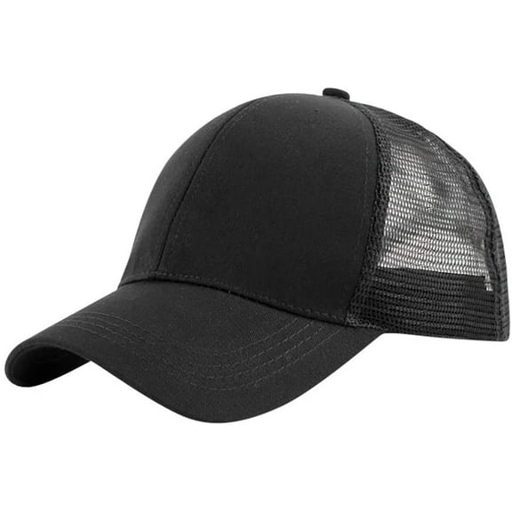 YooGuoGuo Mesh Back Baseball Caps for Men Women Adjustable Messy High Bun Dad Hats Plain Vintage Washed Distressed Trucker Hats