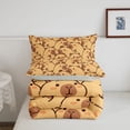thumbnail image 5 of Manfei Cartoon Animal Print Full Size Comforter Sets,Cute Capybara Bedding Comforter Set,Brown,Light Gray Reversible,3 Pieces,1 Comforter and 2 Pillowcases, 5 of 7