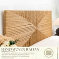 thumbnail image 6 of brafabhome Hand-Woven Queen Bed Frame with Headboard and Footboard, No Box Spring Needed, 1000lbs, 6 of 10