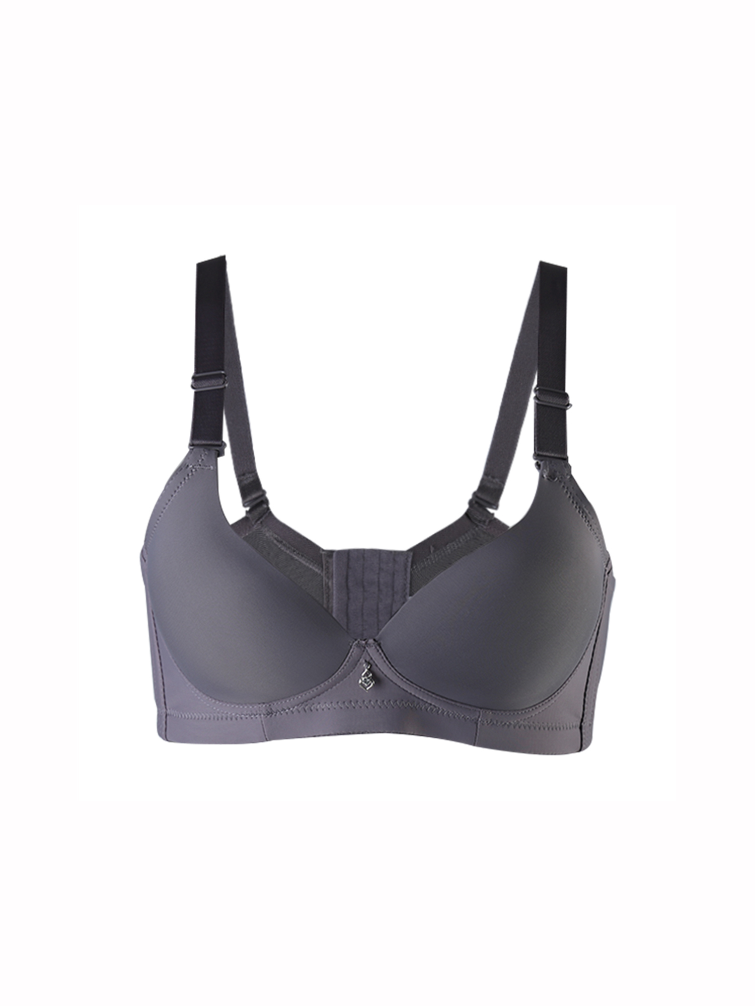 Unique Bargains Women Basic Seamless Thin Cup Lightweight Push Up