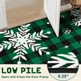 thumbnail image 4 of Bleum Cade Christmas Snowflake 3x5 Area Rugs for Living Room,Non Slip Washable Rugs,Green Buffalo Plaid Rugs for Bedroom,Low Pile Carpet for Dinning Room,Christmas Decorations, 4 of 8