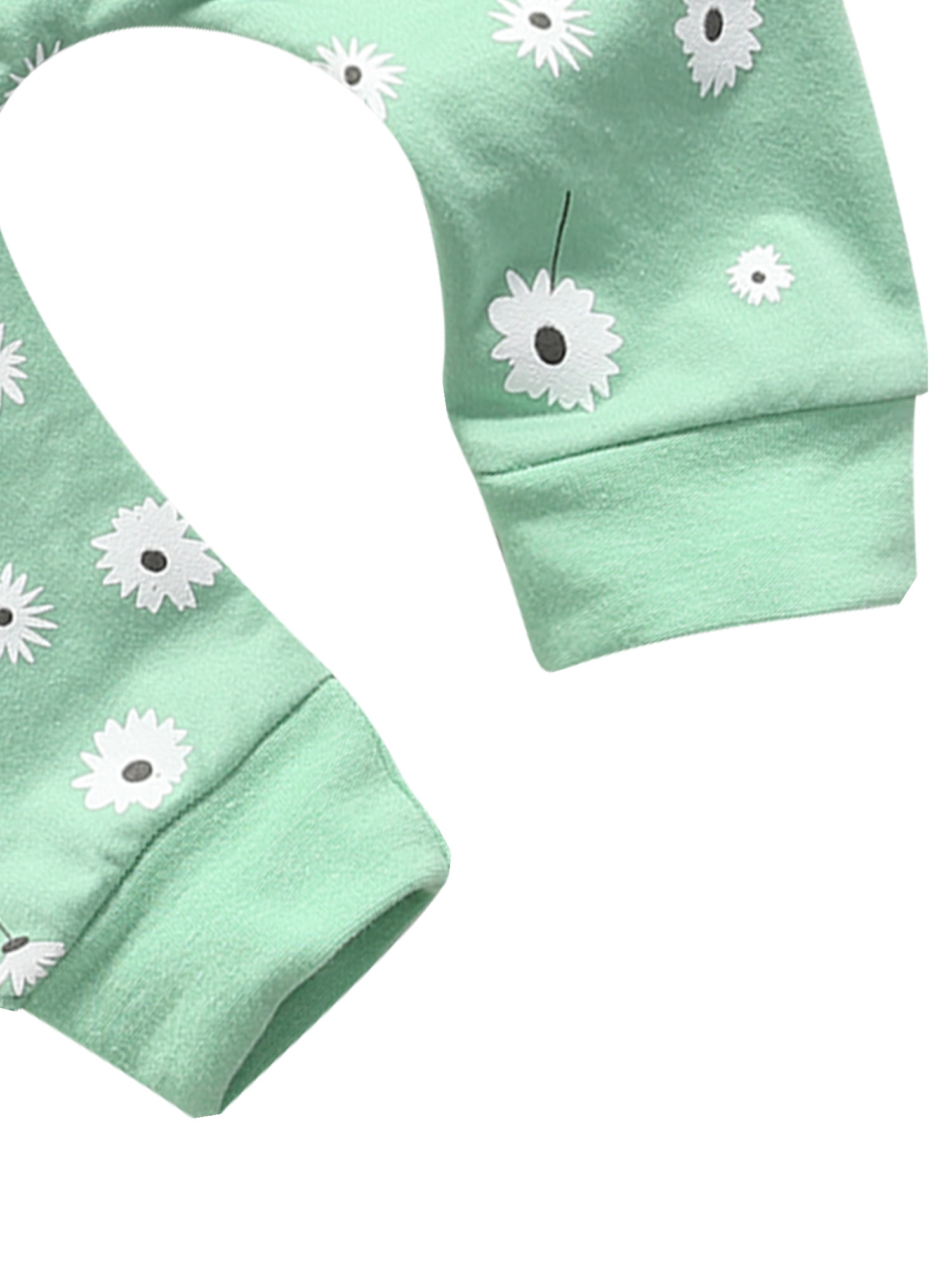 xiaxaixu Baby Sweater + Pants, Flower Pattern Pocket Decoration