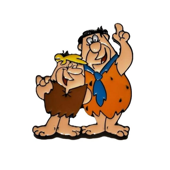 The Flintstones Fred And Barney Characters BFF 1.25 Inches Tall Enamel Metal Pin