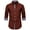 Red, variant on Men's Western Pearl Snap Button Up Casual Cowboy Long Sleeve Two Pockets Work Shirts White