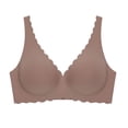 thumbnail image 5 of Floral Wireless Bra for Women Deep V Comfort Wirefree T-Shirt Bra Full Coverage Support Seamless Wavy Womens Jelly Bras Everyday Bralettes, 5 of 5