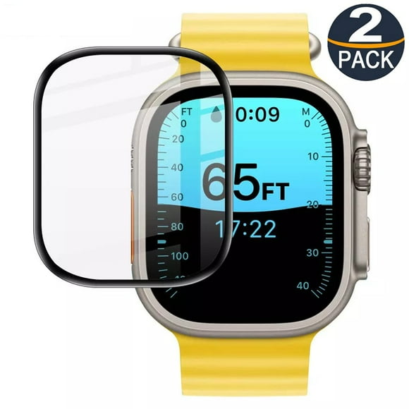 [2 Packs] PST Apple Watch iWatch Series 10 46mm Screen Protector, 3D Curved Full Coverage Screen Protector with Case Friendly & Bubble Free