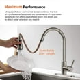 thumbnail image 3 of feetron Stainless Steel Brushed Nickel Kitchen Faucet, 3 of 10