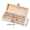 thumbnail image 4 of Basic Notebook Set 42 Of English Retro Wooden With Letters And Numbers, 4 of 8