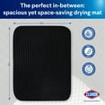 thumbnail image 3 of Clorox Dish Drying Mat, Absorbent Microfiber, 50% Recycled for Kitchen, 15" x 20" Black, 3 of 11