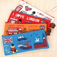 thumbnail image 2 of opvise Students Pencil Bag Pen Case Cartoon London Style Zipper Cosmetic Pouch Coin Purse Red, 2 of 8