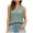 Green, variant on Women Summer Tops Women's Fashion V Neck Vest Hollowed Out Sleeveless Pleated Top College Clothes 30 Top for Women Comfortable Button Front Ladies Star Apparel Blouse for Casual Summer Bra Black XL