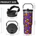 thumbnail image 4 of Halloween Tumbler 30oz with Lid and Straw, Skull Bat Pumpkin Cup, Insulated Leak-Proof Coffee Travel Mug with Handle for Spooky Witchy Gifts Women Men, 4 of 7