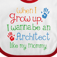 thumbnail image 4 of Inktastic Architect Like Mommy Boys or Girls Baby Bib, 4 of 4