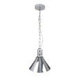 thumbnail image 1 of EQLight EQPCCC10 10 x 10 in. Zulia 1-Light Chrome Cone Pendant, 1 of 1