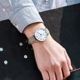 thumbnail image 4 of Men’s Openwork Quartz Watch – Fashion Alloy Case Leather Strap Business Casual Wristwatch, Lightweight Elegant Analog Timepiece for Daily Wear, 4 of 6