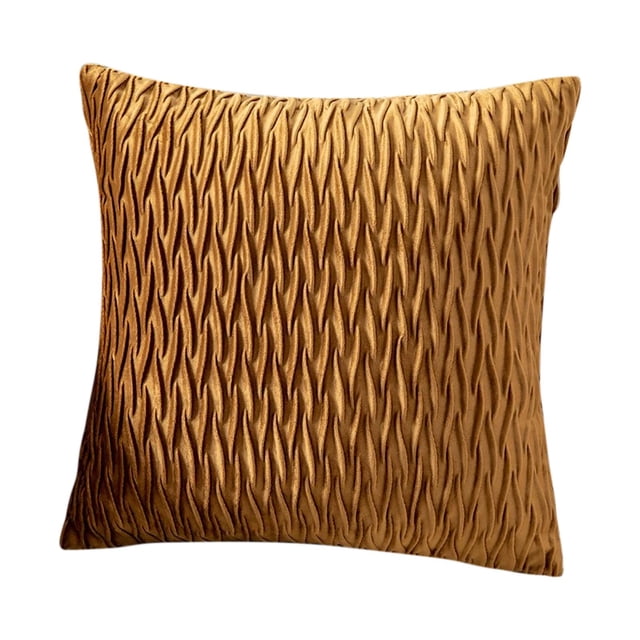 Funda de almohada plisada de terciopelo de color sólido, cojín de sofá de terciopelo, almohada para cabecera, soporte lumbar de oficina, protección de cintura