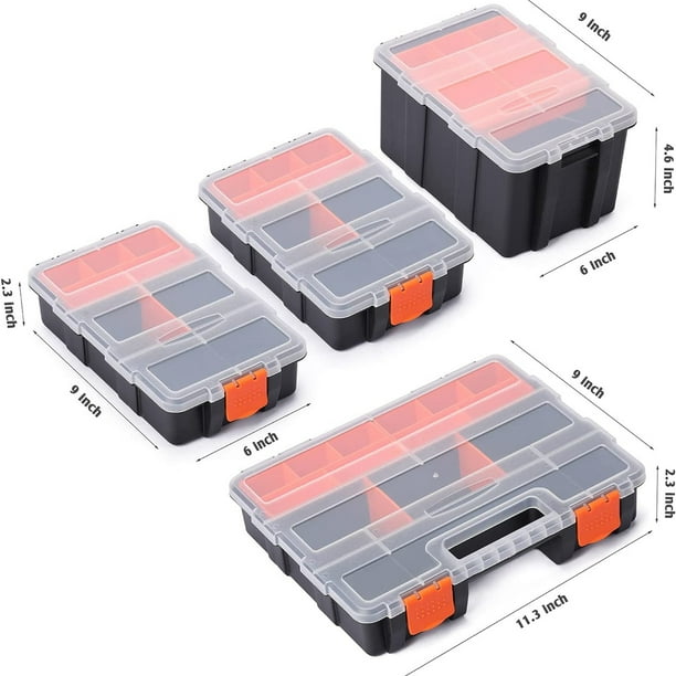 Portable Tool Box , Hardware & Parts Organizers, Compartment Small