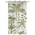 thumbnail image 2 of nqOlkjepod Outdoor Curtains for Patio Waterproof, Green Palm Tree Tropical Outdoor Privacy Panels Grommet, Beach Summer Botanical Blackout Outside Curtains for Porch/Cabana/Pergola 54"x108", 1 Panel, 2 of 8