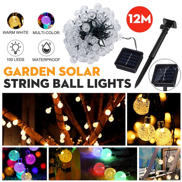 16ft/21ft/31ft/39ft Romantic Fairy Twinkling Light Solar Garden String