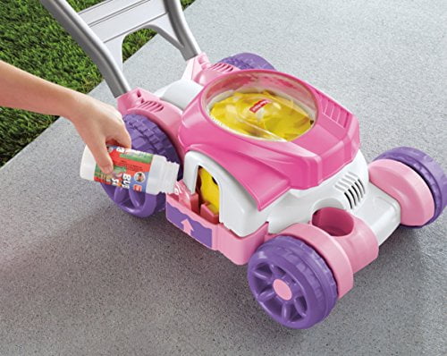 fisher price lawn mower pink