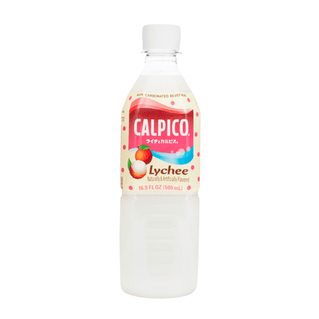 Calpico Non-Carbonated Soft Drink, Lychee, 16.9 fl oz Bottle, 1 Count, Contains Milk and Soy, No Allergen-Free Claims