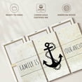 thumbnail image 6 of Elephant Stock Family Anchor Quote Wall Art - Horizontal Multi Panel Canvas - Living Room Wall Decor - Wall Signs Multi Panel - Black And Beige Decor - 33" x 20", 6 of 8