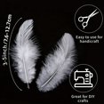 thumbnail image 2 of 100pcs Natural Feathers for Weddings, DIY Crafts, and Halloween Decor - 3-5 Inches Long, 2 of 4