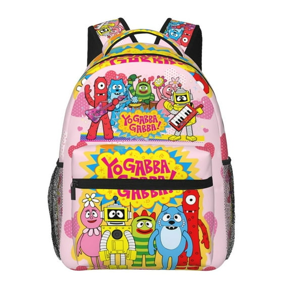 Yo Gabba Gabbaland Backpack Lightweight Bookbag Casual Daypack For Women Men Travel Laptop Bag Multifunctional Bag