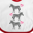 thumbnail image 4 of Inktastic Zebra Cute Safari Animal Girls Baby Bib, 4 of 4