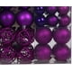 thumbnail image 4 of 100 piezas Bolas de Navidad Decoraciones para árboles de Navidad Bolas para árboles de Navidad 100 colgantes de gancho de metal Inastillable (púrpura, dorado, rojo) Adepaton LN-0882-1, 4 of 6