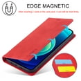 thumbnail image 6 of Compatible with iPhone 15 Pro Max Wallet Case, PU Leather Flip Folio Case with Card Holders RFID Blocking Kickstand [Shockproof TPU Inner Shell] Phone Cover For iPhone 15 Pro Max, Red, 6 of 11