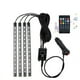 thumbnail image 3 of Riwesomey Tiras de luces LED para coche, Interior debajo del salpicadero, ventana trasera, Control remoto, lámpara de ambiente, sonido activado, Bombillas para automóviles 48smd Feuerzeuganschluss Riwesomey VI015237-06B, 3 of 6