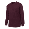 thumbnail image 3 of 3 Pack Men's T-Shirts with Ridded Cuff Cotton Long Sleeve Crew Neck Classic Fit Tee Regular Big & Tall S-3XL Breathable Casual Menswear Tops Basic, 3 of 3
