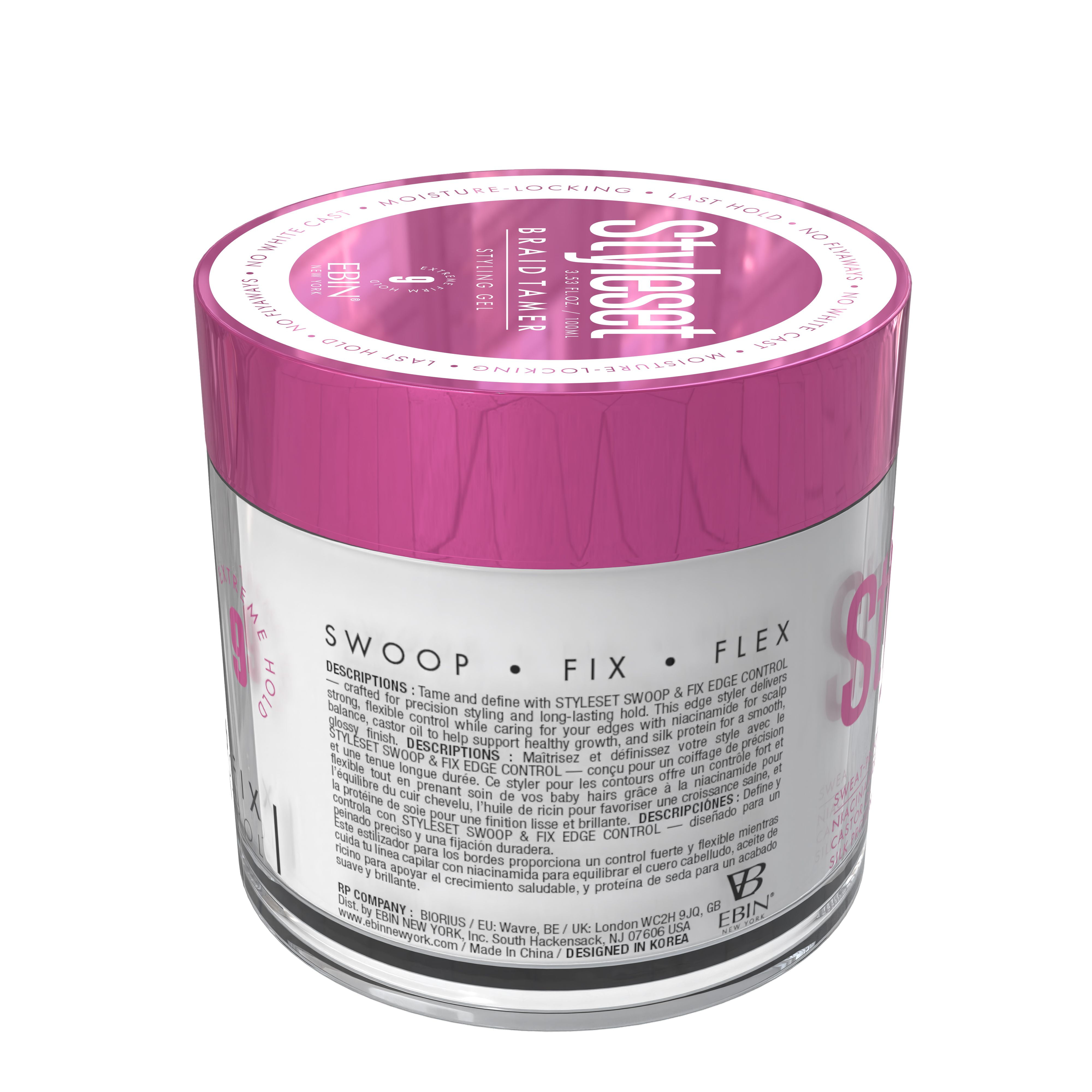 EBIN STYLESET SWOOP & FIX EDGE CONTROL, 3.4 OZ.