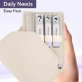 thumbnail image 2 of 4 Pcs Manicure Set Steel Nail Clippers, Beauty Tool Portable Set Professional Grooming Kits, Travel Nail Kit for Men and Women (Gradient Purple), 2 of 7