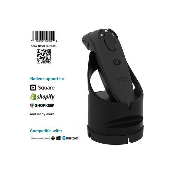 Socket Mobile DuraScan D740 Universal Barcode Scanner Black CX37852545