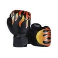 thumbnail image 1 of Guantes de boxeo para niños, cómodos guantes de boxeo de 6 oz para saco pesado, guantes de sparring Negro, 1 of 9