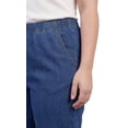 thumbnail image 6 of Turtle Bay New York Women's Lightweight Pull-On Stretch Denim Jeans, Elastic Waist Relaxed Fit Plus Sizes Available, 6 of 11