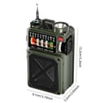 thumbnail image 3 of BotaniNest Emergency Hand C Crank Radio For Power Self Powered Portable Radio With Manual Dynamo Battery Emergency Communication And Weather Alert Device, 3 of 7