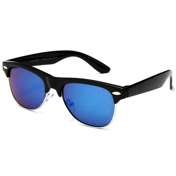 "Hayden" - Kids Metal Finish Flash Lens Fashion Sunglasses Vintage Classic Girls Boys