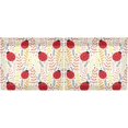 thumbnail image 4 of Ladybug Kitchen Curtains Cafe Curtains Washable Short Curtains for Small Window Bathroom Farmhouse Kitchen Basement Half Window Curtain, 27 x 24 inch Length, 2 Panels, 4 of 6