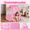 thumbnail image 4 of Play Tent Suncuber Pop Up Princess con luz de estrella para niña, 4 of 7