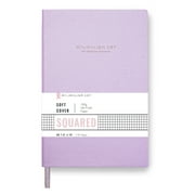 Minimalism Art, Classic Soft Cover Notebook Journal, Large Size, Composition B5 7.6" x 10", 176 Pages, Premium Thick Paper 100gsm, Fine PU Leather, Ribbon Bookmark, San Francisco (Squared, Pink)