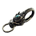 thumbnail image 3 of FRCOLOR 2 pcs Dragon Keychain Metal Vintage Key Ring Decor Bag Hanging Pendant, 3 of 8
