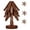 3 Wooden Tripods + 1 Stand - Dark brown, variant on CSSAD Wooden Trivets for Hot Dishes,Tree Shaped Tripod Set,Non-Slip Hot Pads,Heat Resistants Pot Holders,Walnut Wood,1 Wooden Tripods1 (light Brown)