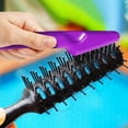 thumbnail image 4 of IFANLANDOR 4Pcs Salon Hairbrush Cleaner Tools Assorted Colors Small Comb Cleaning Tools for Travel and Home, 4 of 6