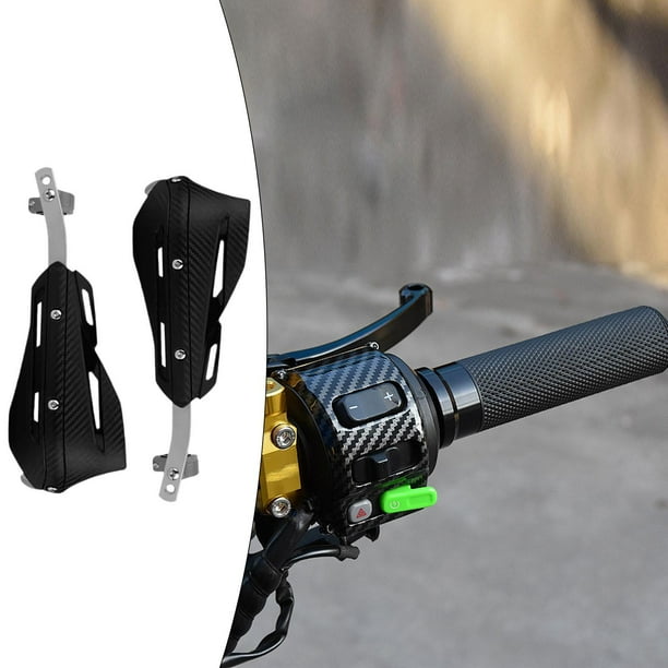 2 piezas de protección de manillar Colamx aleación de aluminio para scooter ATV Negro